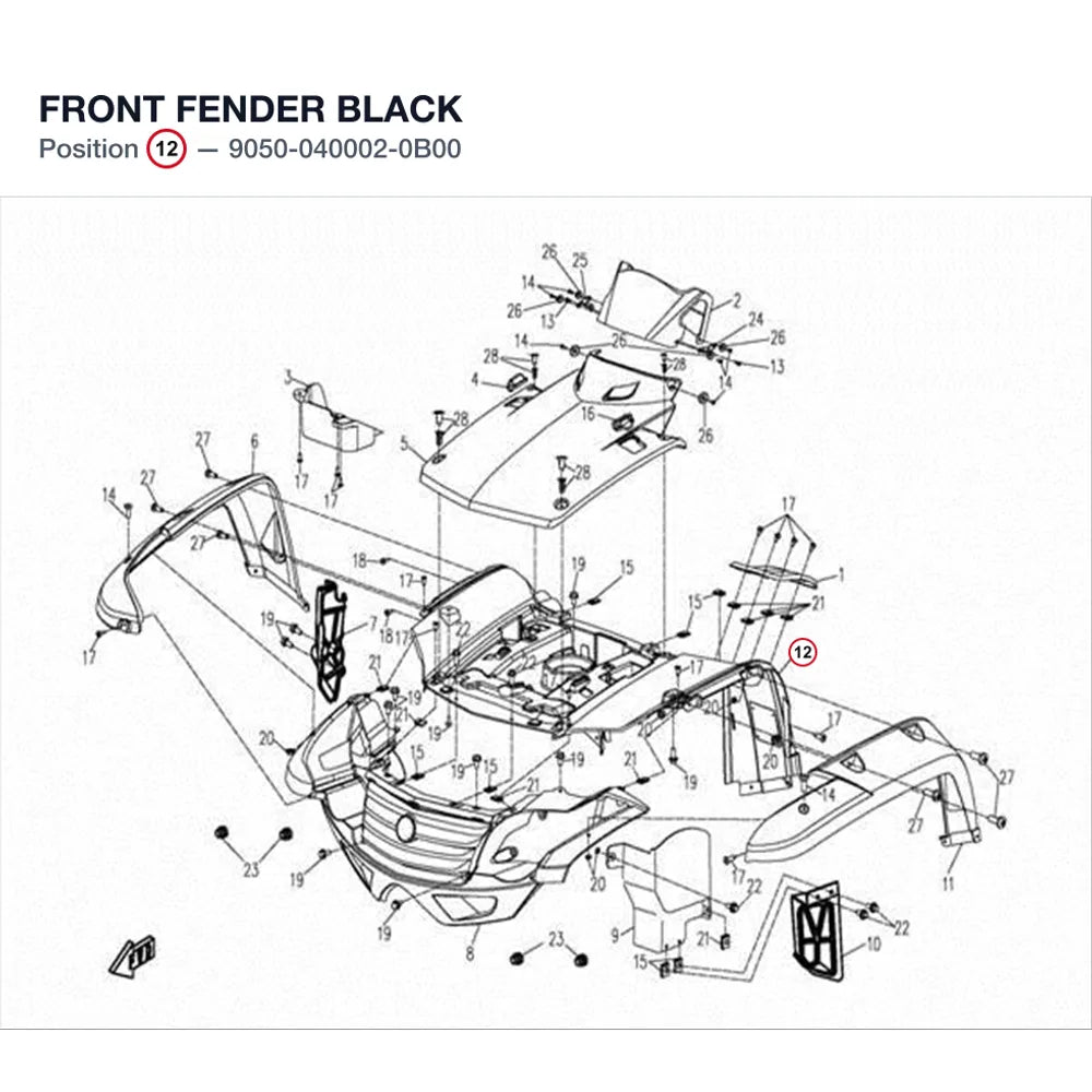 FRONT FENDER product image
