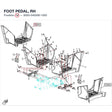 FOOT PEDAL, RH product image