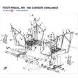 FOOT PEDAL, RH - NO LONGER AVAILABLE product image