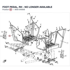 FOOT PEDAL, RH - NO LONGER AVAILABLE product image