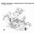 FENDER, GEARSHIFT - WHEN STOCK IS 0 THIS ITEM IS NO LONGER AVAILABLE product image