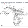 GUARD, REAR LH TURN LIGHT - WHEN STOCK IS 0 THIS ITEM IS NO LONGER AVAILABLE product image