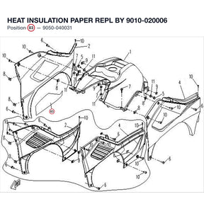 HEAT INSULATION PAPER REPL BY 9010-020006 product image