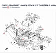 PLATE, GEARSHIFT - WHEN STOCK IS 0 THIS ITEM IS NO LONGER AVAILABLE product image