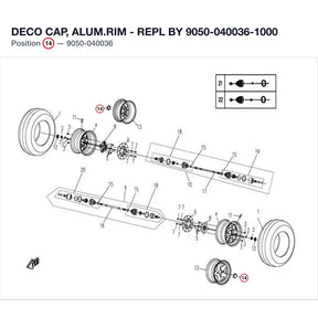 DECO CAP, ALUM.RIM - REPL BY 9050-040036-1000 product image