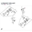 LH BRACKET, TURN LIGHT product image