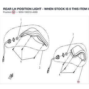 REAR LH POSITION LIGHT - WHEN STOCK IS 0 THIS ITEM IS NO LONGER AVAILABLE product image