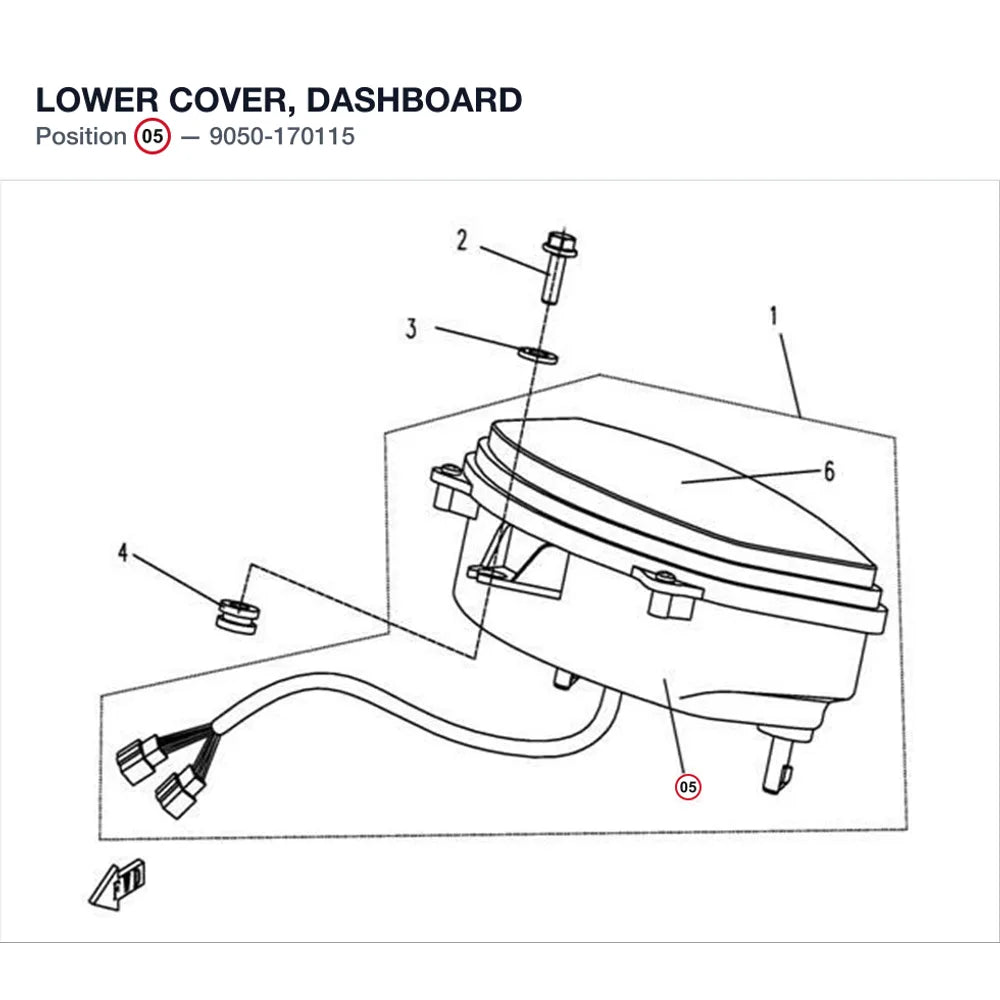 LOWER COVER, DASHBOARD product image