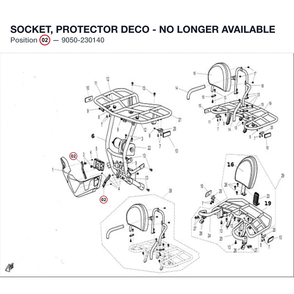 SOCKET, PROTECTOR DECO - NO LONGER AVAILABLE product image