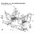 FOOT PEDAL, LH - NO LONGER AVAILABLE product image