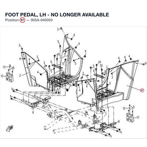 FOOT PEDAL, LH - NO LONGER AVAILABLE product image