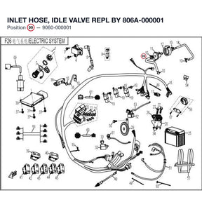 INLET HOSE, IDLE VALVE REPL BY 806A-000001 product image