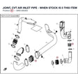 JOINT, CVT AIR INLET PIPE - WHEN STOCK IS 0 THIS ITEM IS NO LONGER AVAILABLE product image