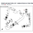 FRONT AIR INLET PIPE, CVT - WHEN STOCK IS 0 THIS ITEM IS NO LONGER AVAILABLE product image