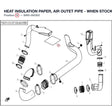 HEAT INSULATION PAPER, AIR OUTET PIPE - WHEN STOCK IS 0 THIS ITEM IS NO LONGER AVAILABLE product image