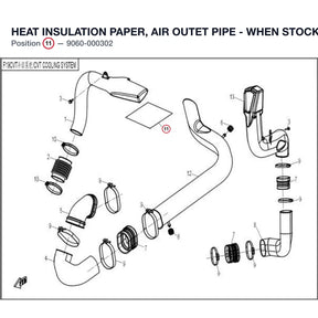 HEAT INSULATION PAPER, AIR OUTET PIPE - WHEN STOCK IS 0 THIS ITEM IS NO LONGER AVAILABLE product image