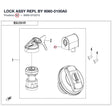 LOCK ASSY REPL BY 9060-0100A0 product image