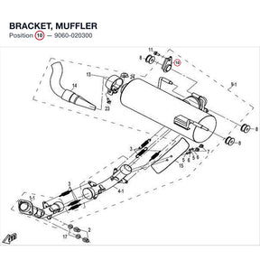 BRACKET, MUFFLER product image
