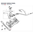 BRACKET, MIDDLE PANEL product image