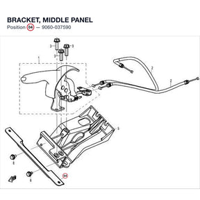 BRACKET, MIDDLE PANEL product image