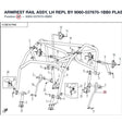 ARMREST RAIL ASSY, LH REPL BY 9060-037670-1BB0 product image