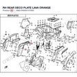 RH REAR DECO PLATE product image