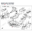 BASE PLATE, FOOTREST product image