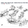 PANEL, FUEL TANK FILLER - WHEN STOCK IS 0 THIS ITEM IS NO LONGER AVAILABLE product image