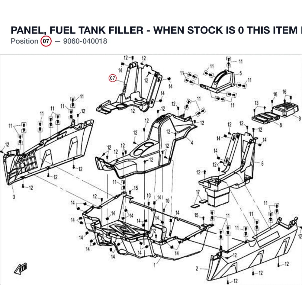 PANEL, FUEL TANK FILLER - WHEN STOCK IS 0 THIS ITEM IS NO LONGER AVAILABLE product image