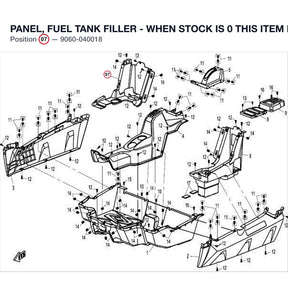 PANEL, FUEL TANK FILLER - WHEN STOCK IS 0 THIS ITEM IS NO LONGER AVAILABLE product image