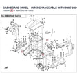 DASHBOARD PANEL - INTERCHANGEABLE WITH  9060-040106 product image