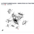 LH FRONT RUBBER BLOCK - WHEN STOCK IS 0 THIS ITEM IS NO LONGER AVAILABLE product image