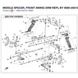 MIDDLE SPACER, FRONT SWING ARM REPL BY 9060-050101-00002 product image