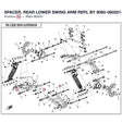 SPACER, REAR LOWER SWING ARM REPL BY 9060-060201-00001 product image