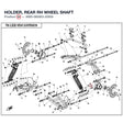 HOLDER, REAR RH WHEEL SHAFT product image