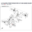 LH CALIPER, FRONT BRAKE REPL BY 4060-080900 product image