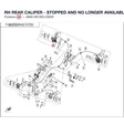 RH REAR CALIPER - STOPPED AND NO LONGER AVAILABLE product image