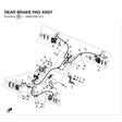 REAR BRAKE PAD ASSY product image