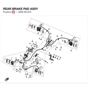 REAR BRAKE PAD ASSY product image