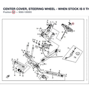 CENTER COVER, STEERING WHEEL - WHEN STOCK IS 0 THIS ITEM IS NO LONGER AVAILABLE product image