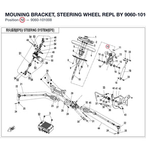 MOUNING BRACKET, STEERING WHEEL REPL BY 9060-101008-00001 product image