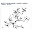 BRACKET, AIR SPRING REPL BY 9060-101009-00001 product image
