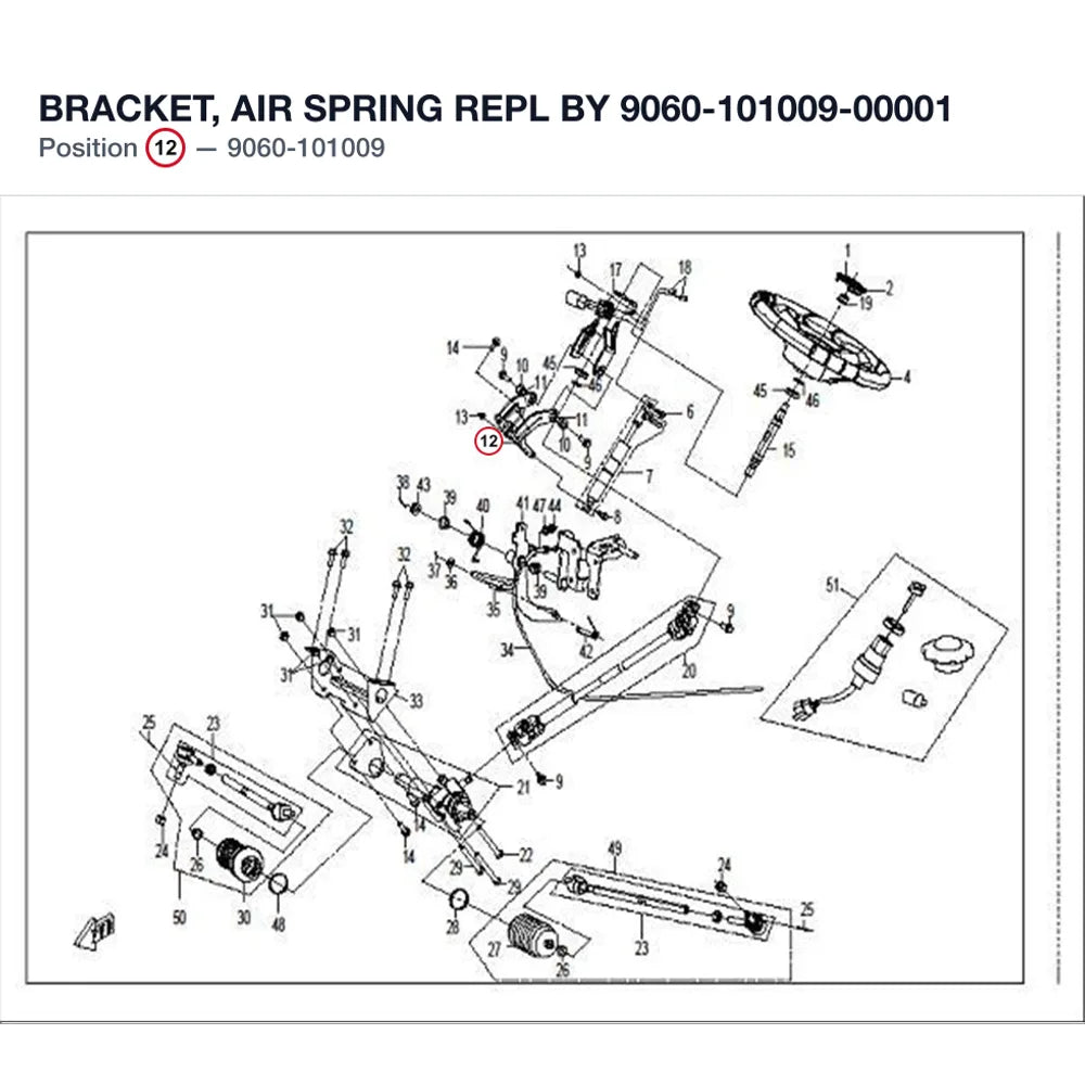 BRACKET, AIR SPRING REPL BY 9060-101009-00001 product image