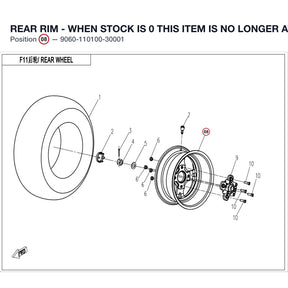 REAR RIM - WHEN STOCK IS 0 THIS ITEM IS NO LONGER AVAILABLE product image