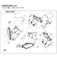 HEADLIGHT, LH product image