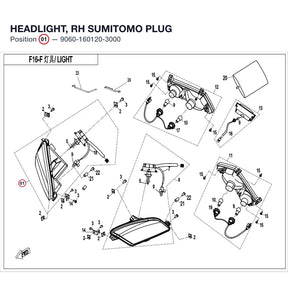 HEADLIGHT, RH product image