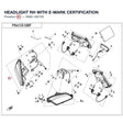 HEADLIGHT RH product image