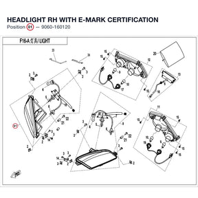 HEADLIGHT RH product image
