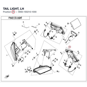 TAIL LIGHT, LH product image