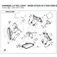 HARNESS, LH TAIL LIGHT - WHEN STOCK IS 0 THIS ITEM IS NO LONGER AVAILABLE product image